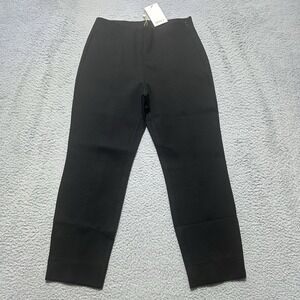 Quince Ultra-Stretch Ponte Pintuck Ankle Pant NWT Black Med‎
